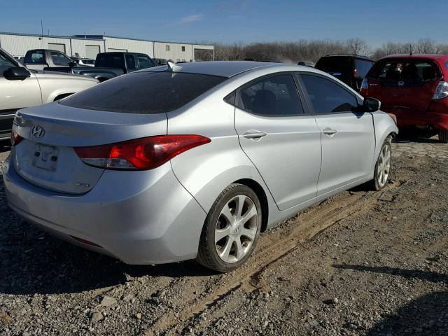 5NPDH4AEXBH003389 - 2011 HYUNDAI ELANTRA GL SILVER photo 4