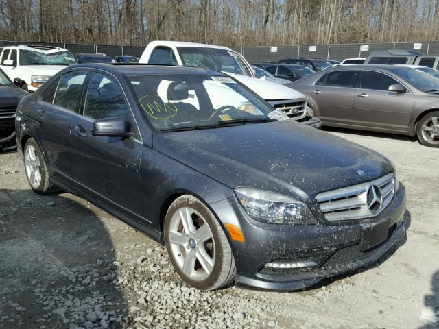 WDDGF8BB6BR143534 - 2011 MERCEDES-BENZ C 300 4MAT GRAY photo 1