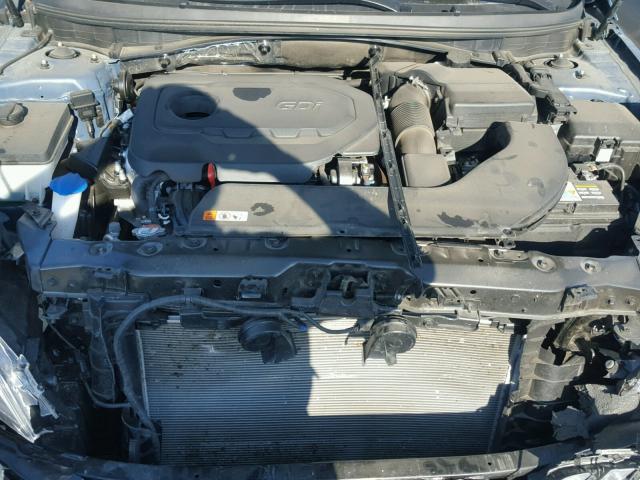 5NPE24AF2HH557873 - 2017 HYUNDAI SONATA SE BLUE photo 7