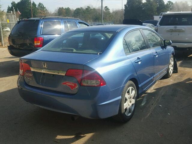 2HGFA1F54AH307475 - 2010 HONDA CIVIC LX BLUE photo 4