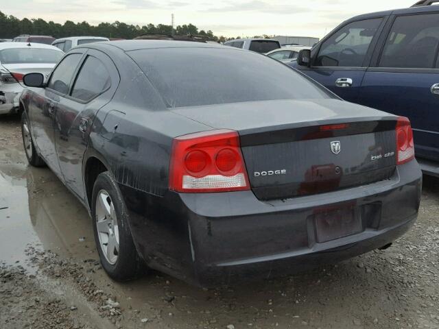 2B3CA4CV0AH277609 - 2010 DODGE CHARGER BLACK photo 3