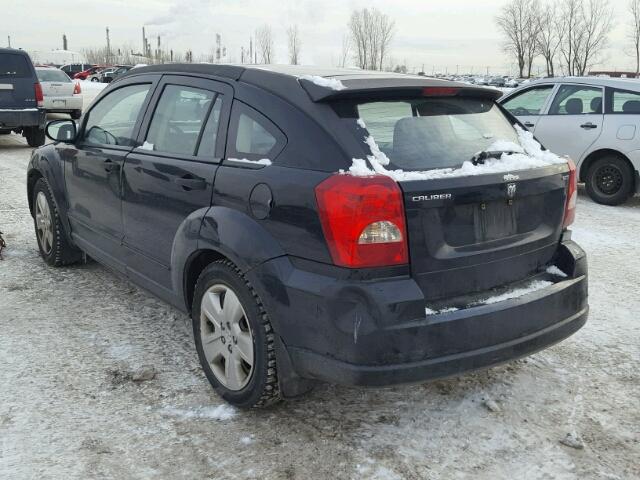 1B3HB48B67D259462 - 2007 DODGE CALIBER SX BLACK photo 3