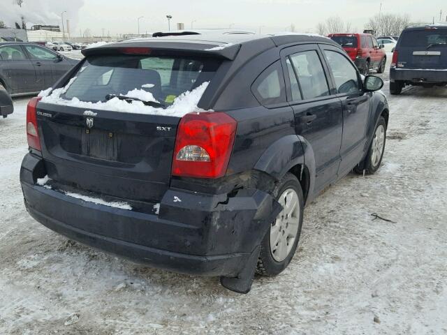 1B3HB48B67D259462 - 2007 DODGE CALIBER SX BLACK photo 4