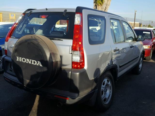 JHLRD78566C062632 - 2006 HONDA CR-V LX SILVER photo 4