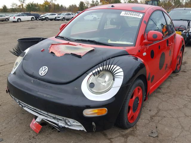 3VWCA21C2XM403724 - 1999 VOLKSWAGEN NEW BEETLE Qırmızı foto 2