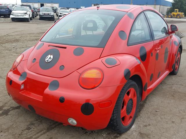 3VWCA21C2XM403724 - 1999 VOLKSWAGEN NEW BEETLE Qırmızı foto 4