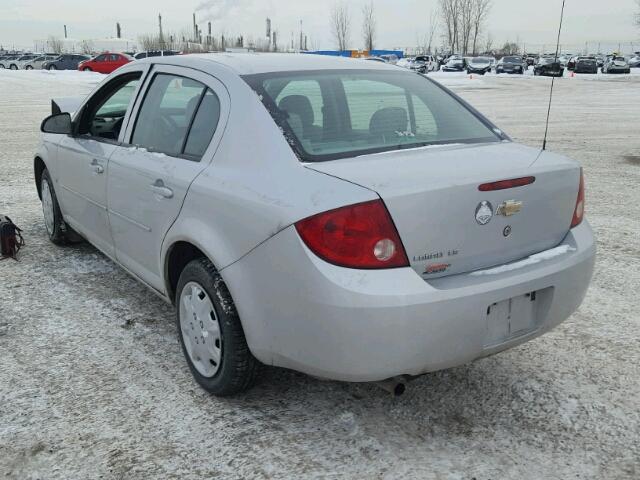 1G1AJ55F977151652 - 2007 CHEVROLET COBALT LS SILVER photo 3