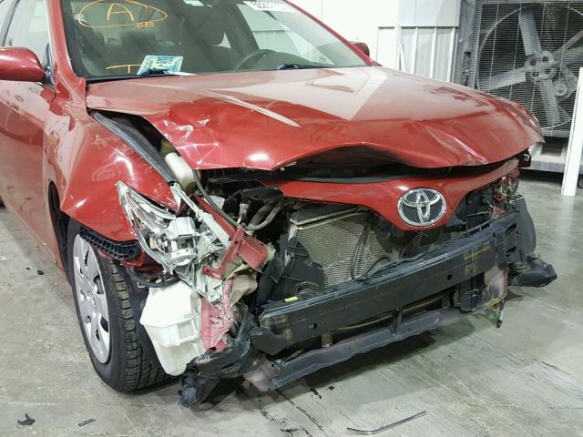 4T1BF3EK1AU067683 - 2010 TOYOTA CAMRY BASE RED photo 9