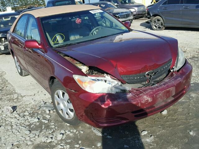 4T1BE32K34U369195 - 2004 TOYOTA CAMRY LE BURGUNDY photo 1