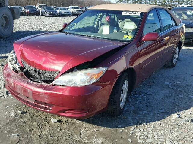 4T1BE32K34U369195 - 2004 TOYOTA CAMRY LE BURGUNDY photo 2