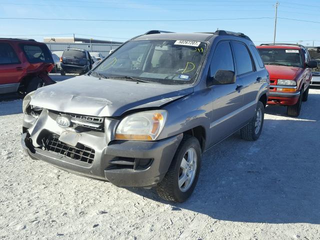 KNDJF724387511197 - 2008 KIA SPORTAGE L GRAY photo 2