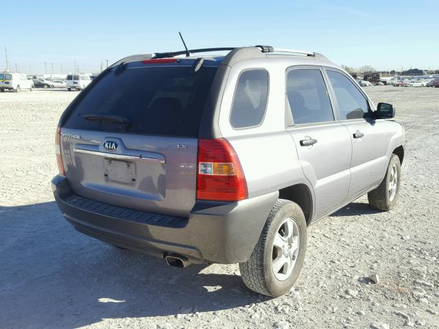 KNDJF724387511197 - 2008 KIA SPORTAGE L GRAY photo 4