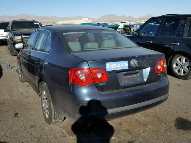 3VWRF71K65M621324 - 2005 VOLKSWAGEN NEW JETTA BLUE photo 3