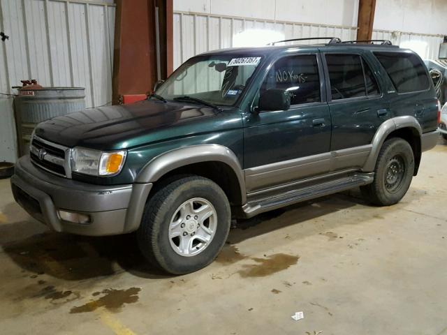 JT3GN87R4Y0152513 - 2000 TOYOTA 4RUNNER LI GREEN photo 2