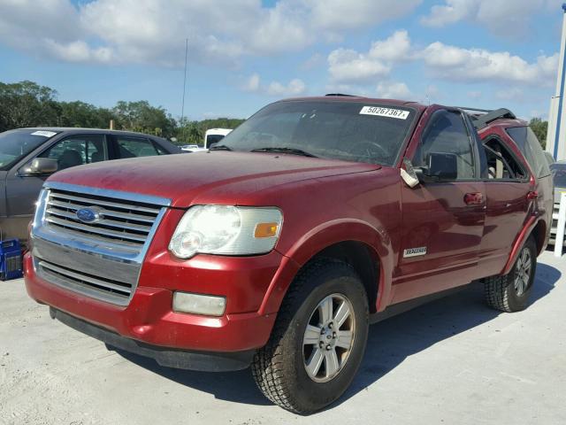 1FMEU63E88UA10120 - 2008 FORD EXPLORER X RED photo 2