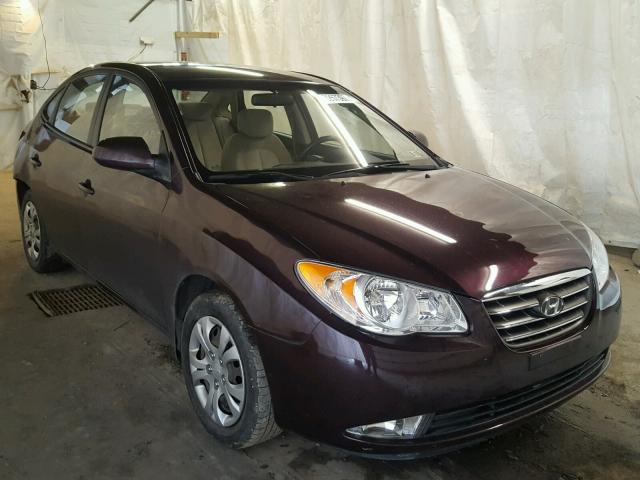 KMHDU46D39U769293 - 2009 HYUNDAI ELANTRA GL PURPLE photo 1