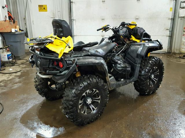 3JBLWAP29FJ000162 - 2015 CAN-AM OUTLANDER YELLOW photo 4