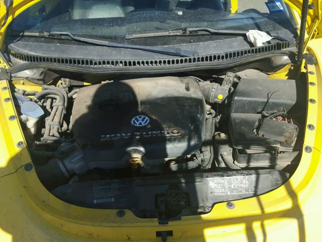 3VWDD21C82M429586 - 2002 VOLKSWAGEN NEW BEETLE YELLOW photo 7