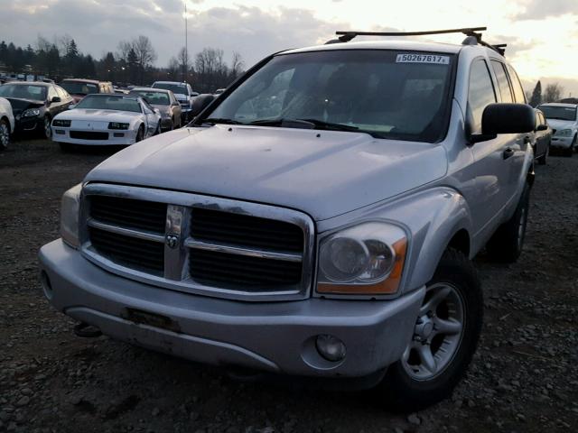 1D4HB48N74F166915 - 2004 DODGE DURANGO SILVER photo 2