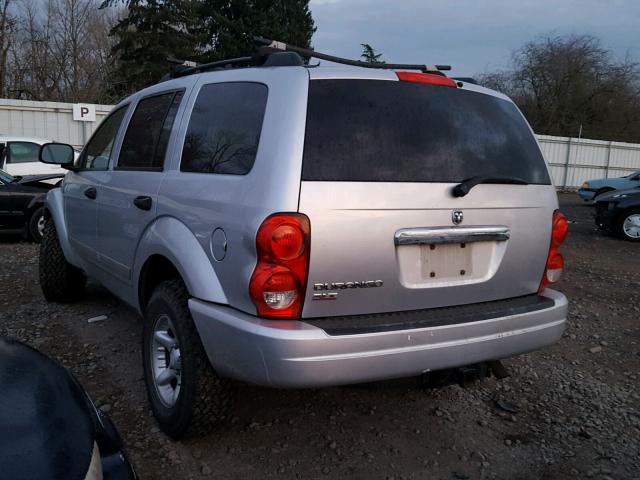 1D4HB48N74F166915 - 2004 DODGE DURANGO SILVER photo 3