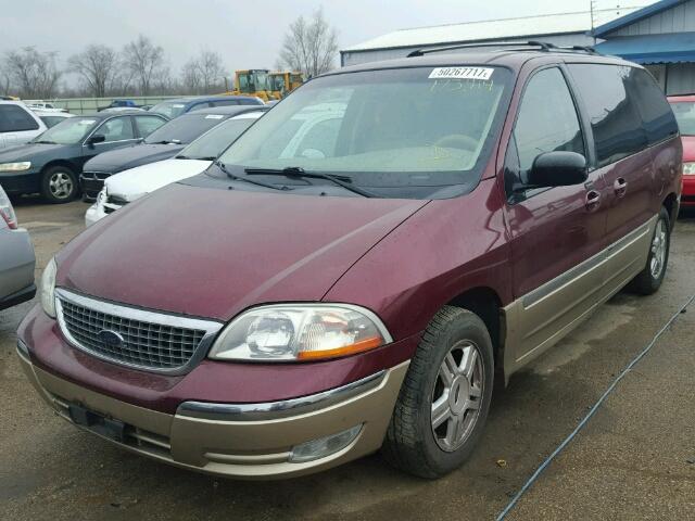 2FMZA53461BB16945 - 2001 FORD WINDSTAR S MAROON photo 2