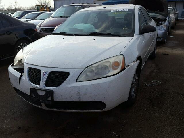 1G2ZG558464184508 - 2006 PONTIAC G6 SE1 WHITE photo 2