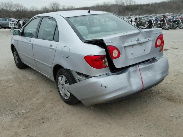 1NXBR32E57Z803801 - 2007 TOYOTA COROLLA CE SILVER photo 3