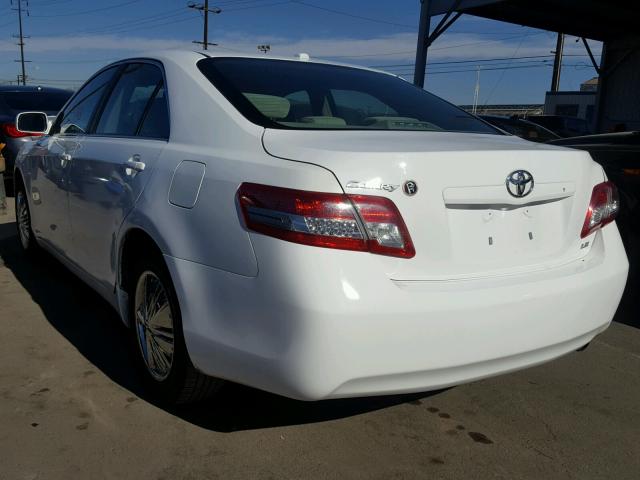 4T4BF3EK9AR062799 - 2010 TOYOTA CAMRY BASE WHITE photo 3