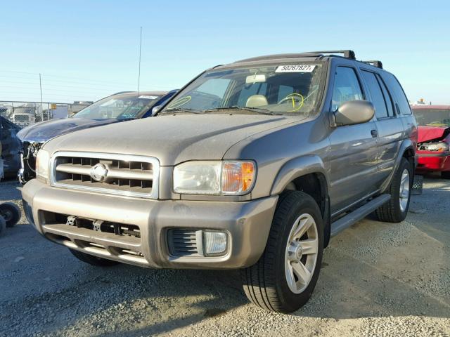 JN8DR09X01W569778 - 2001 NISSAN PATHFINDER BROWN photo 2