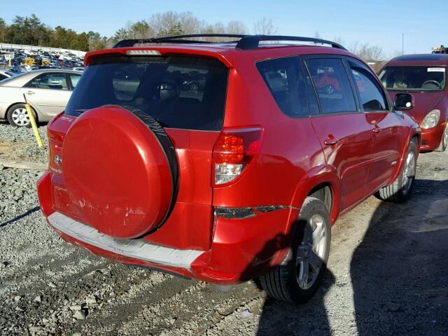 JTMZK32V565002687 - 2006 TOYOTA RAV4 SPORT RED photo 4