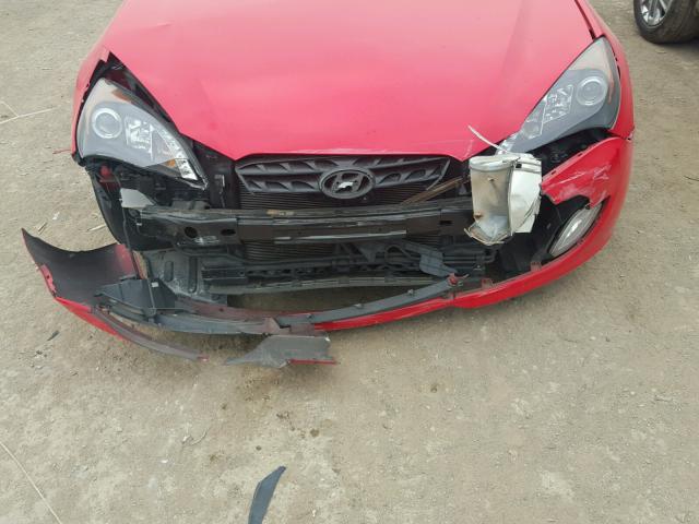 KMHHU6KHXAU024518 - 2010 HYUNDAI GENESIS CO RED photo 7