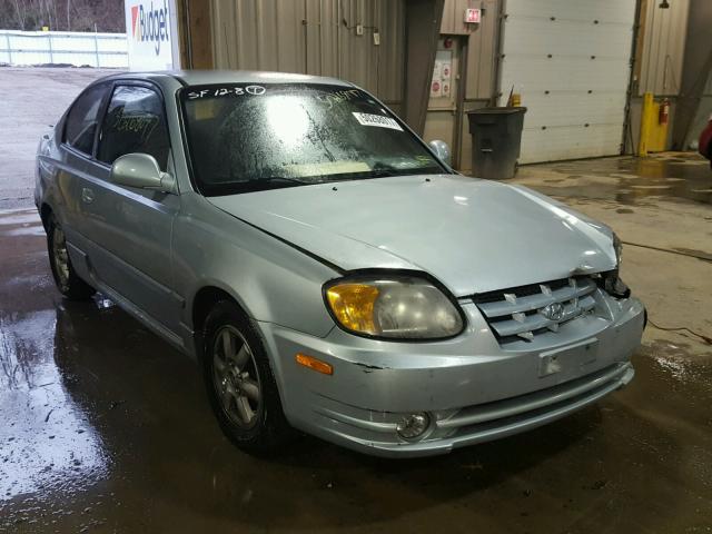 KMHCG35C55U346456 - 2005 HYUNDAI ACCENT GS BLUE photo 1