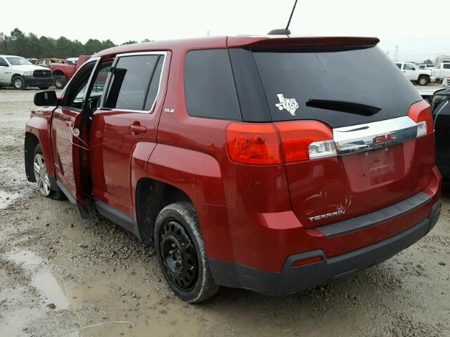 2GKALMEK7F6242317 - 2015 GMC TERRAIN SL RED photo 3