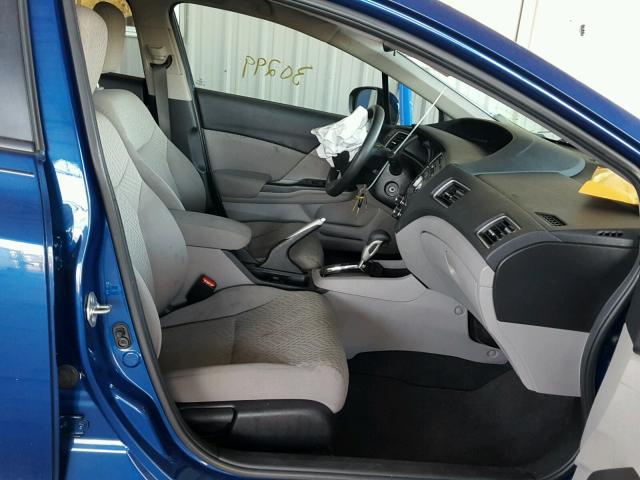 19XFB2F59FE075766 - 2015 HONDA CIVIC LX BLUE photo 5