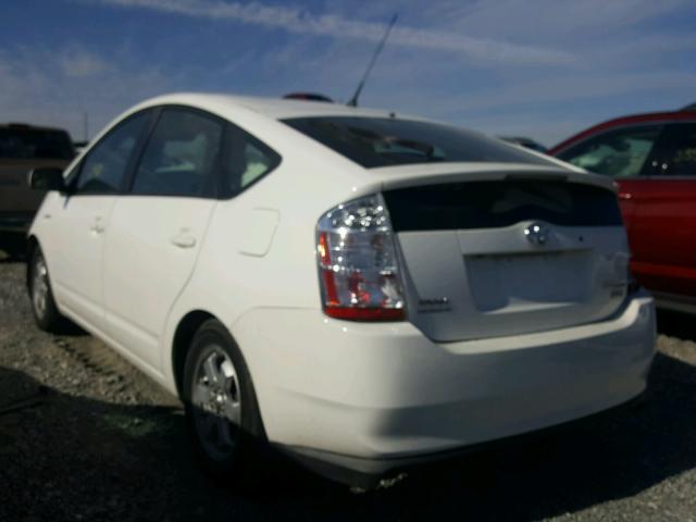 JTDKB20U773245081 - 2007 TOYOTA PRIUS WHITE photo 3