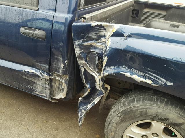 1D7HW48K87S118221 - 2007 DODGE DAKOTA QUA BLUE photo 9