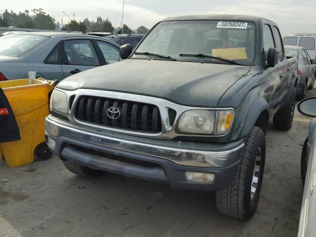 5TEGM92N13Z173756 - 2003 TOYOTA TACOMA DOU GREEN photo 2