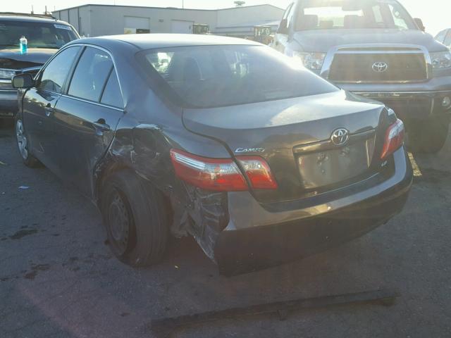 4T1BE46K38U761714 - 2008 TOYOTA CAMRY CE GRAY photo 3