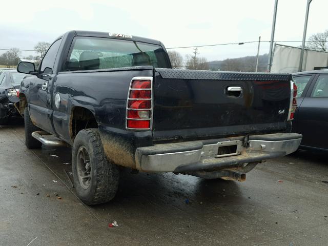 1GCEK14X25Z345708 - 2005 CHEVROLET SILVERADO BLACK photo 3