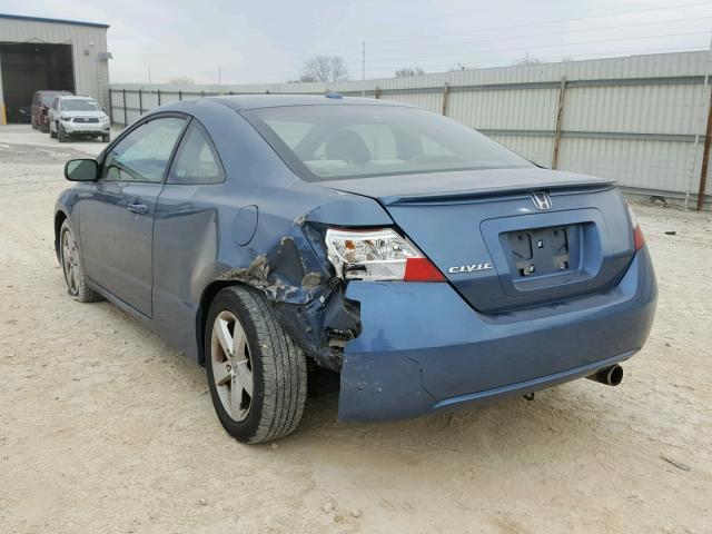 2HGFG11866H571627 - 2006 HONDA CIVIC EX 蓝色 照片 3