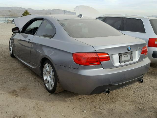 WBAKF9C5XDE860450 - 2013 BMW 335 XI GRAY photo 3