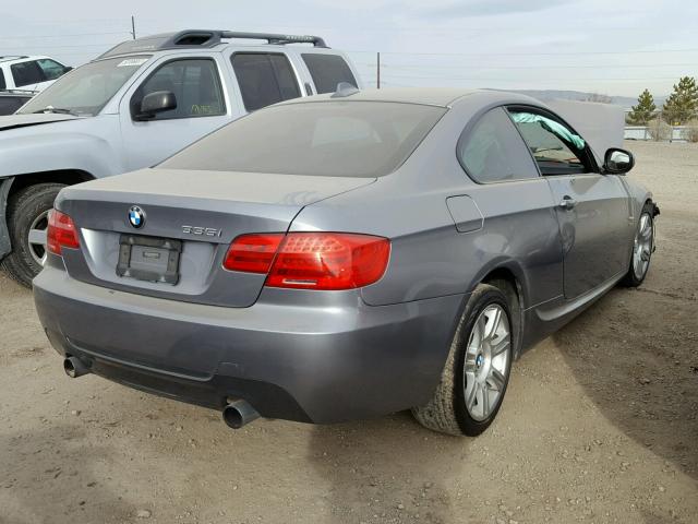 WBAKF9C5XDE860450 - 2013 BMW 335 XI GRAY photo 4