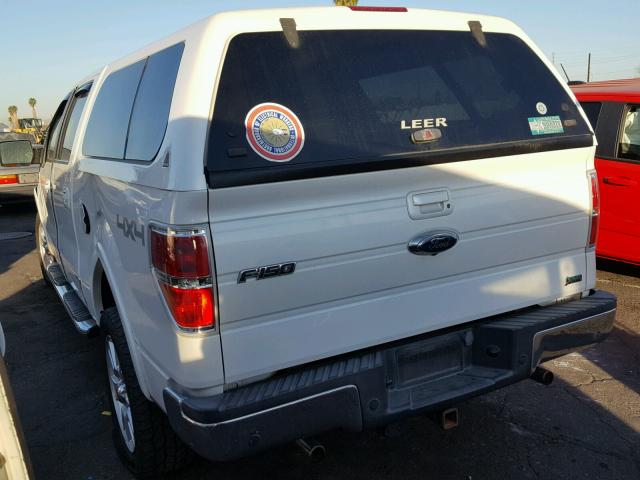 1FTFW1EVXAKE77110 - 2010 FORD F150 SUPER WHITE photo 3