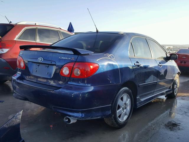 1NXBR32E78Z017564 - 2008 TOYOTA COROLLA CE BLUE photo 4