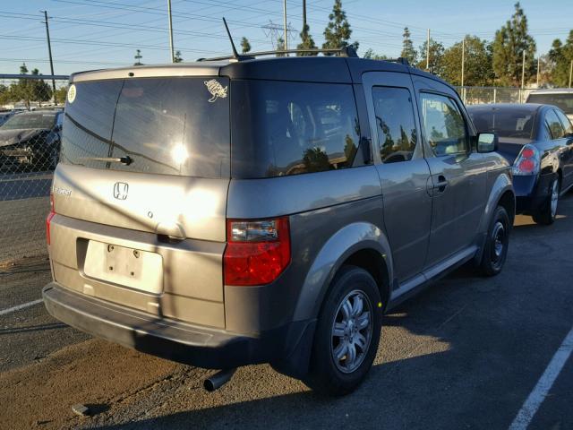 5J6YH18737L013718 - 2007 HONDA ELEMENT EX GRAY photo 4