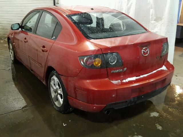 JM1BK323951244615 - 2005 MAZDA 3 S RED photo 3