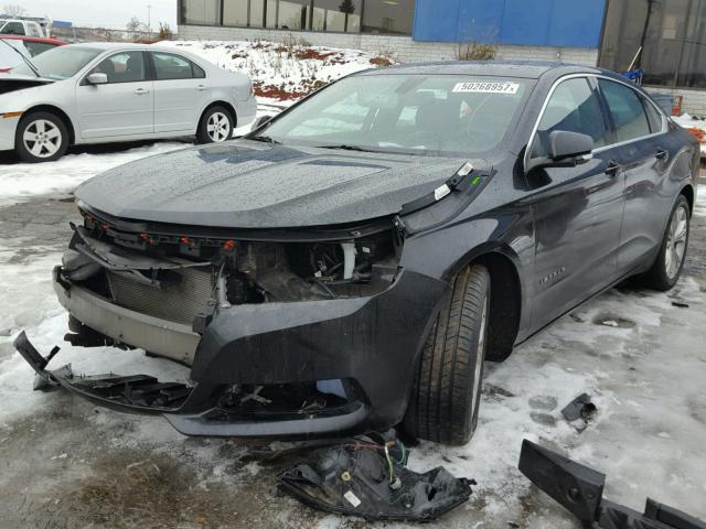 1G1115SL4EU100732 - 2014 CHEVROLET IMPALA LT BLACK photo 2