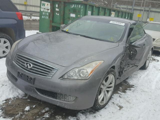 JN1CV6FEXAM350463 - 2010 INFINITI G37 BASE GRAY photo 2