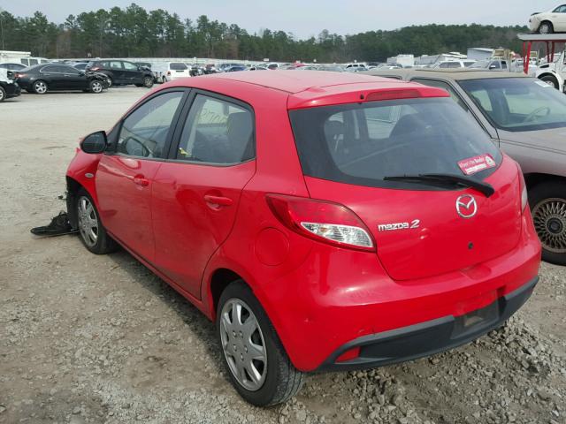 JM1DE1KY4D0170850 - 2013 MAZDA MAZDA2 RED photo 3