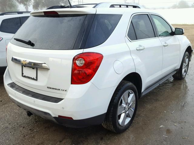 1GNALFEK9DZ100597 - 2013 CHEVROLET EQUINOX LT WHITE photo 4